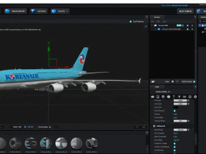airbus a380 - korean airlines 3D Model
