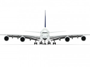 airbus a380 - lufthansa 3D Model