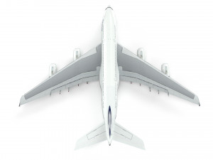 airbus a380 - lufthansa 3D Model