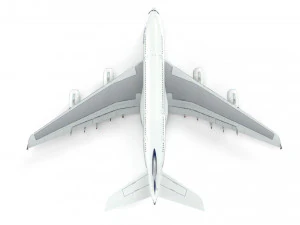 airbus a380 - lufthansa 3D Model