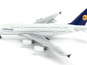 airbus a380 - lufthansa 3D Model