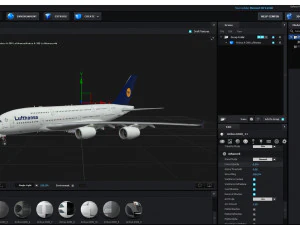 airbus a380 - lufthansa 3D Model