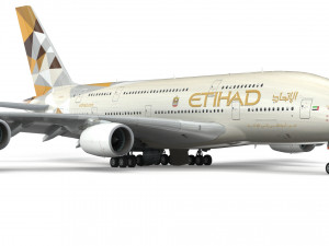 airbus a380 - arabian airlines Modèle 3D