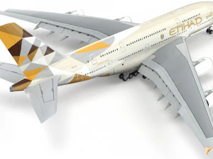 airbus a380 - arabian airlines 3D Model
