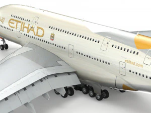 airbus a380 - arabian airlines 3D Model