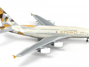 airbus a380 - arabian airlines 3D Model