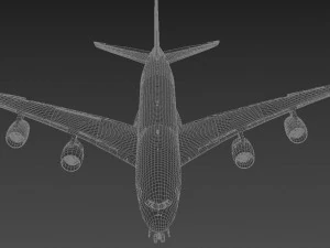 airbus a380 - arabian airlines 3D Model