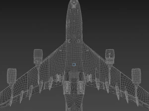 airbus a380 - arabian airlines 3D Model