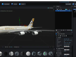 airbus a380 - arabian airlines 3D Model