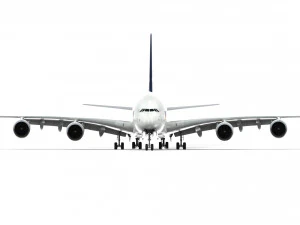 airbus a380 - singapore airlines 3D Model