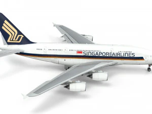airbus a380 - singapore airlines 3D Model