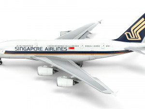 airbus a380 - singapore airlines Model 3D