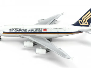 airbus a380 - singapore airlines 3D Model