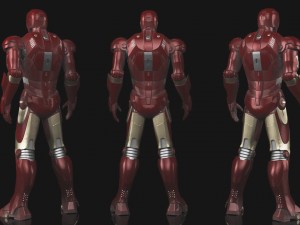 Iron man mk3 Rigged 3D Model