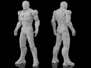 Iron man mk3 Rigged 3D Model