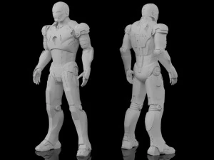 Iron man mk3 Rigged 3D Model