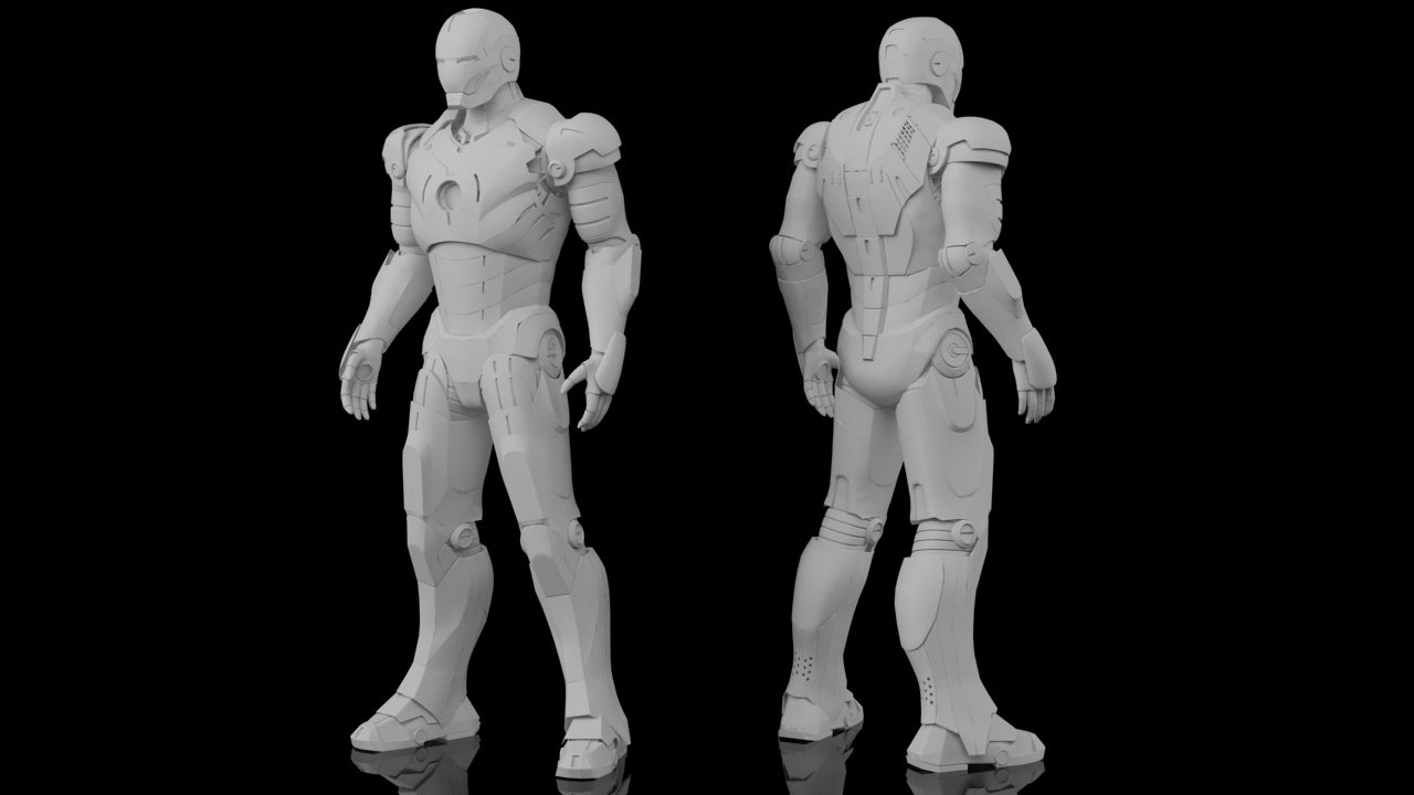 Iron Man Mk3 Fully Rigged 3d Model In Robot 3dexport