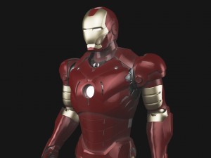 Iron man mk3 Rigged 3D Model