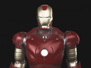 Iron man mk3 Rigged 3D Model