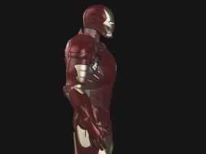 Iron man mk3 Rigged 3D Model