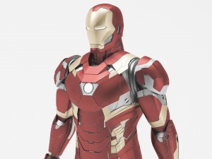 iron man mk46 - fully rigged 3D Model