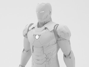 iron man mk46 - fully rigged 3D Model
