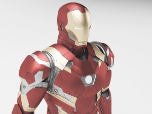 iron man mk46 - fully rigged 3D Model