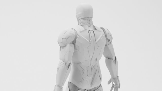 iron man mk46 - fully rigged Modèle 3D in Robot 3DExport
