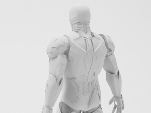 iron man mk46 - fully rigged 3D Model
