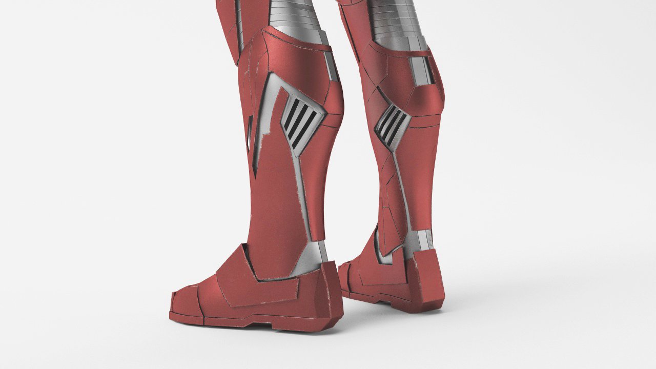 Rig 3d model. Модель железного человека.