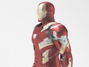 iron man mk46 - fully rigged 3D Model