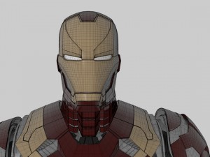 iron man mk46 - fully rigged 3D Model