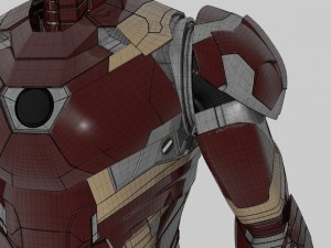 iron man mk46 - fully rigged 3D Model