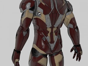 iron man mk46 - fully rigged 3D Model