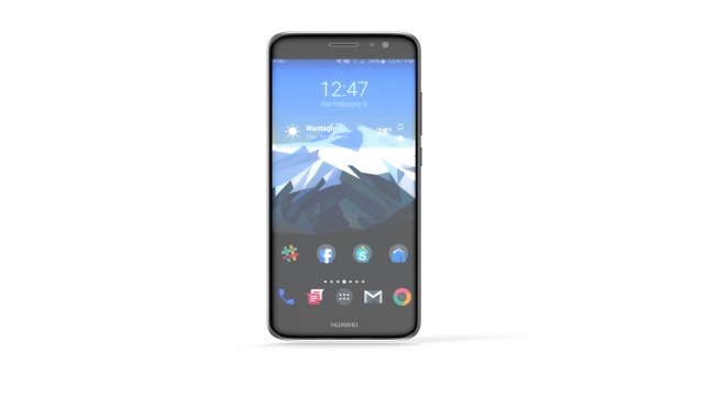 huawei nova plus - element 3d 3D Модель .c4d .max .obj .3ds .fbx .stl .blend 
