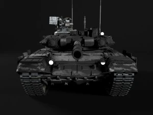 t-90 rigged and game ready 3D Model