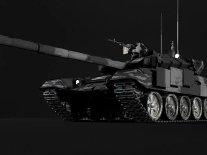 t-90 rigged and game ready 3D Model