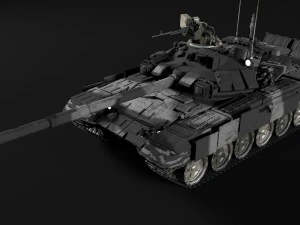 t-90 rigged and game ready 3D Model