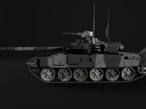 t-90 rigged and game ready 3D Model