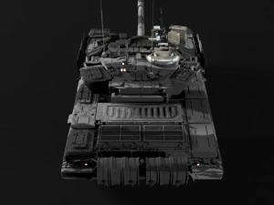 t-90 rigged and game ready 3D Model