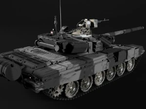 t-90 rigged and game ready 3D Model