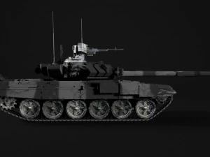 t-90 rigged and game ready 3D Model