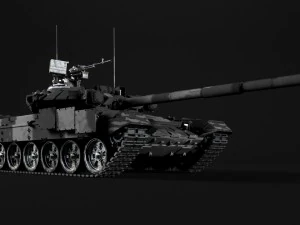 t-90 rigged and game ready 3D Model