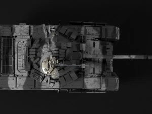 t-90 rigged and game ready 3D Model