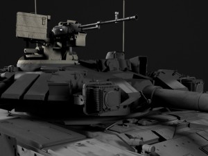 t-90 rigged and game ready 3D 모델