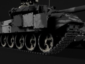 t-90 rigged and game ready 3D 모델