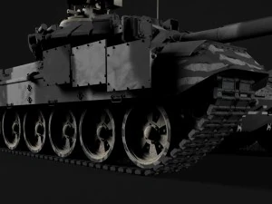 t-90 rigged and game ready 3D Model
