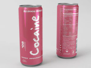 cocaine energy drink 3D Model