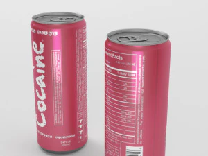 cocaine energy drink 3D Model