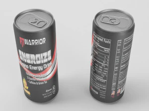 energize energy drink 3D Model